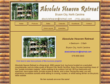 Tablet Screenshot of greatsmokeycabins.com